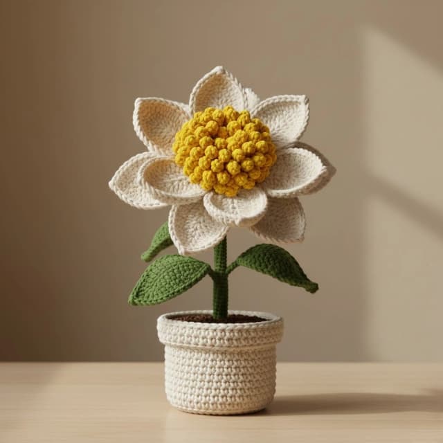 Flor em Amigurumi 9