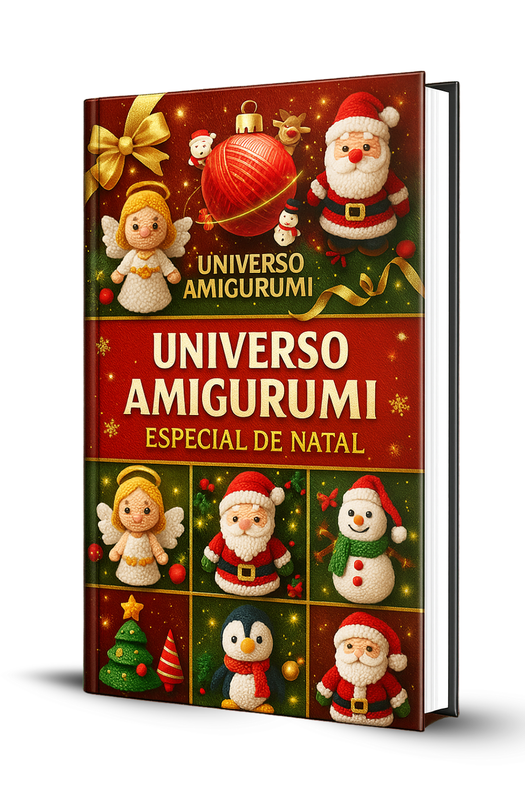 Maletinha Encantada com amigurumis natalinos